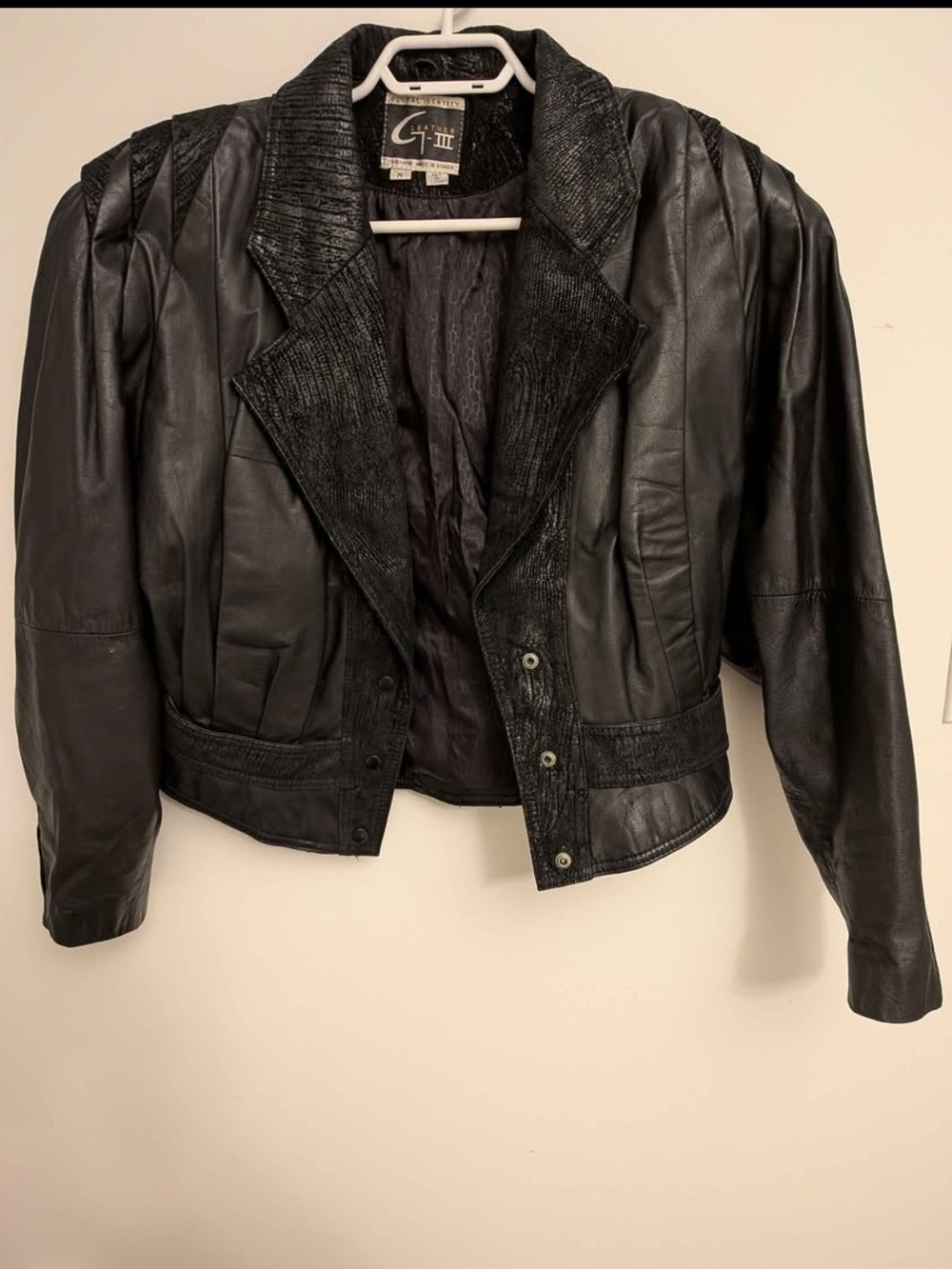 Vintage Black Leather Jacket